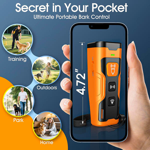 Calm Without Shock - A Safe and Humane Ultrasonic Dog Bark Deterrent Device