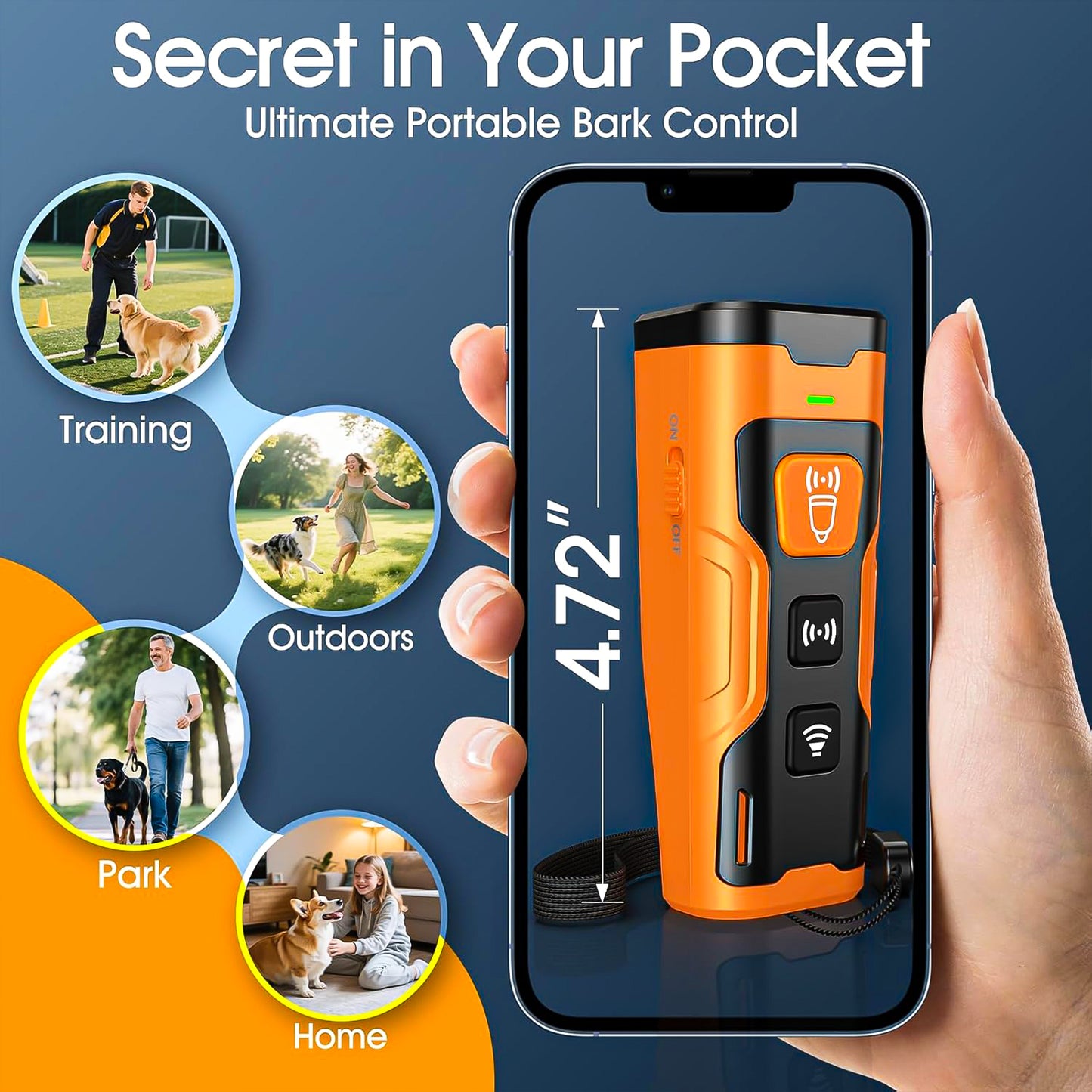 Calm Without Shock - A Safe and Humane Ultrasonic Dog Bark Deterrent Device