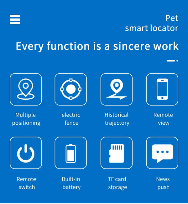 Anti-lost dog tracker with real-time GPS location monitoring
