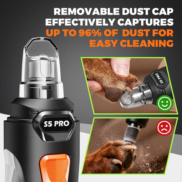 Safe painless pet nail trimmer for dogs and cats home grooming kit