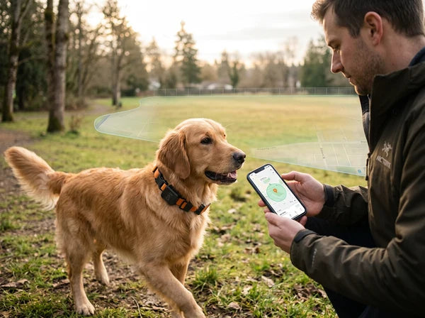 Pet location collar designed for comfortable outdoor activities