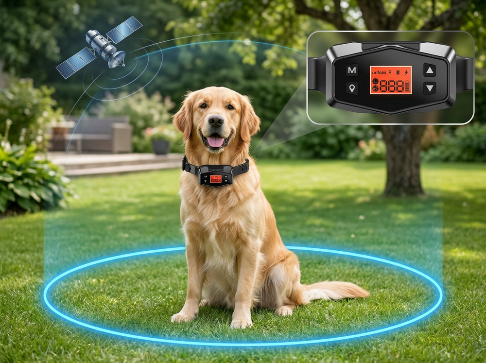 Pet safety location collar suitable for dogs and cats