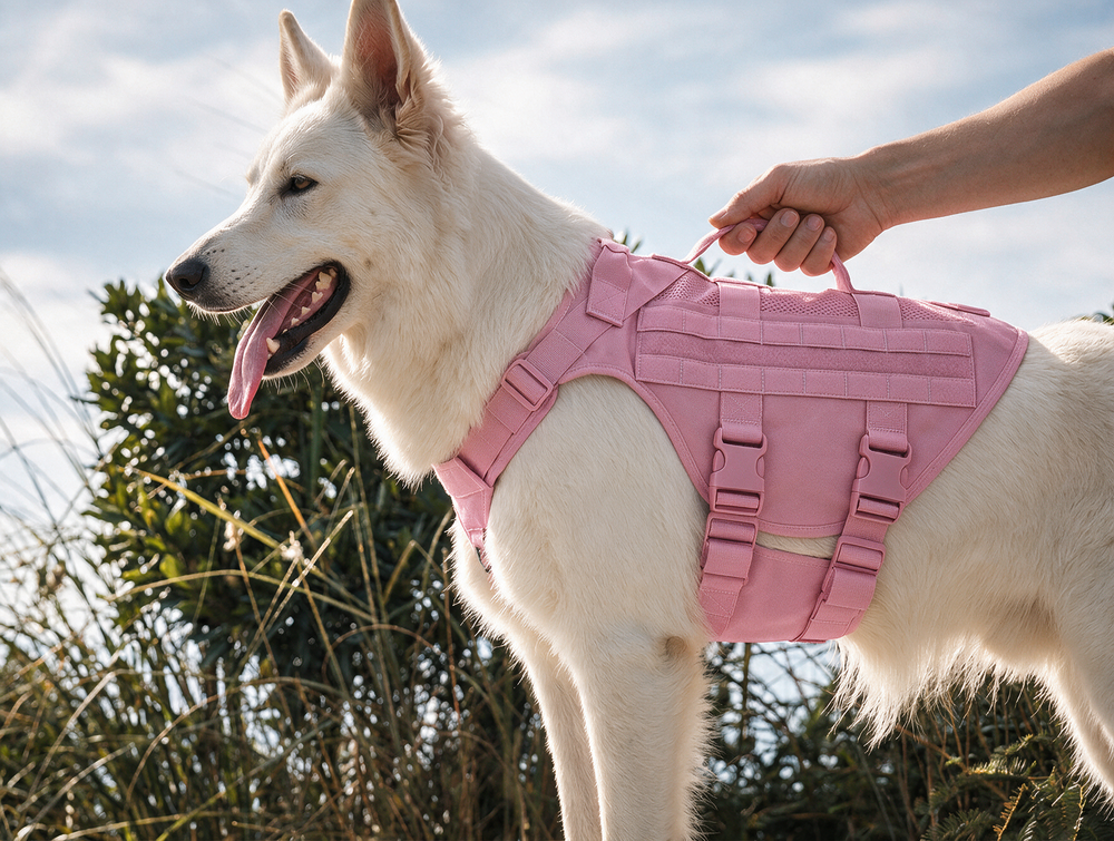 Adjusting the straps of the molle vest harness for a secure fit