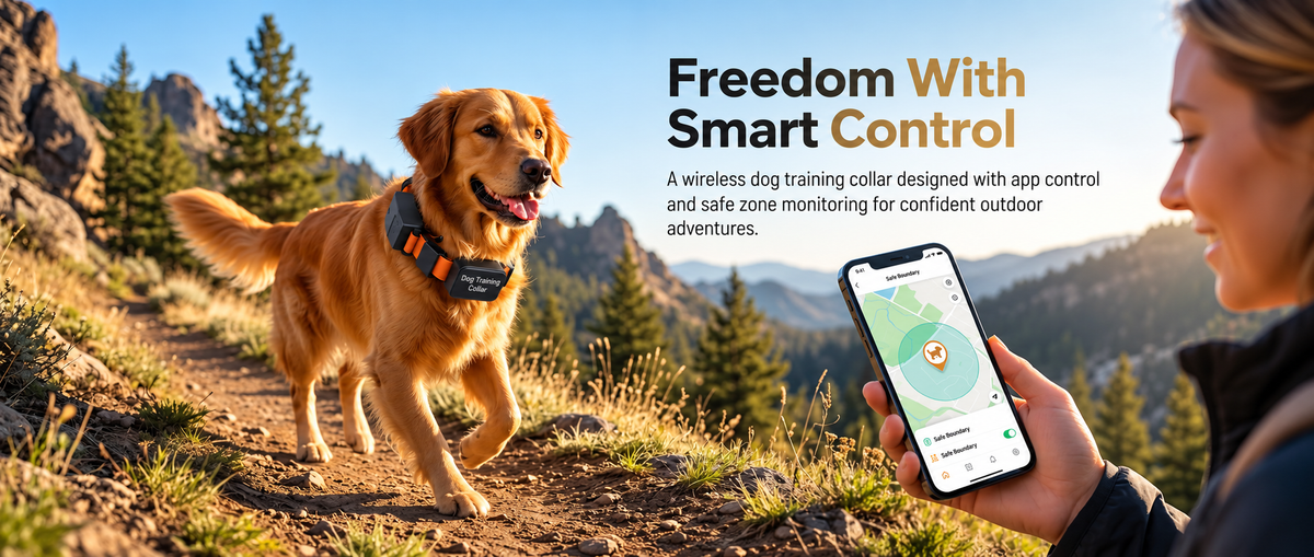 Smart dog location device for everyday outdoor activities
