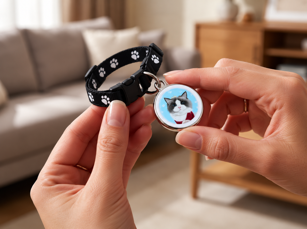 Smart dog safety companion for walks and outdoor activities
