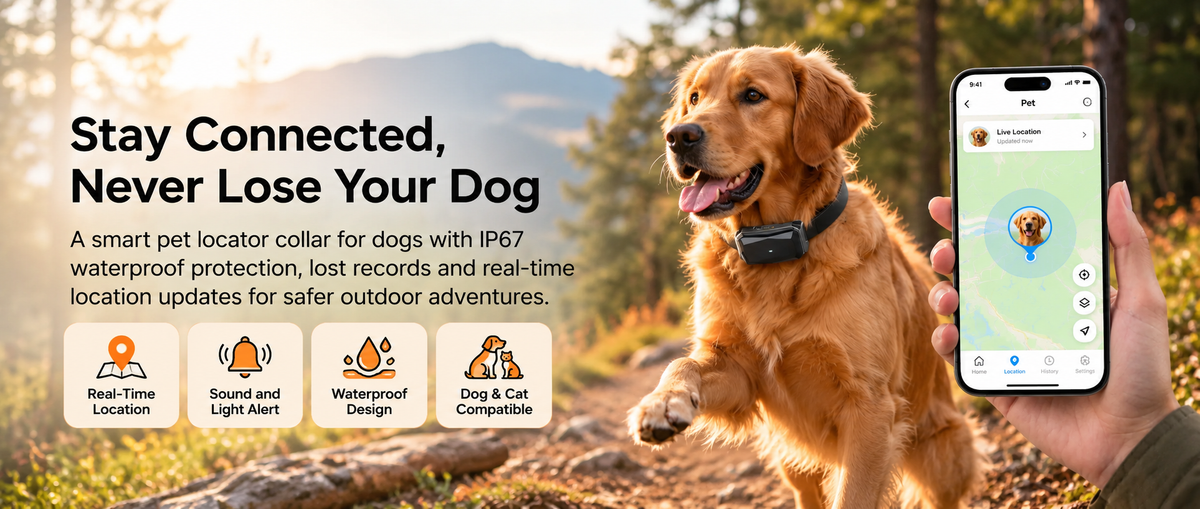Smart location device designed for dog collars