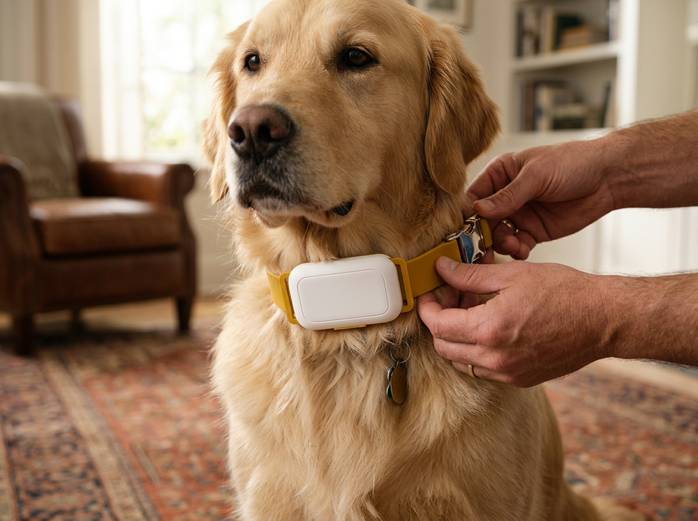 Smart pet finder collar for everyday outdoor adventures