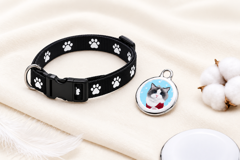 Smart pet location accessory designed for collars