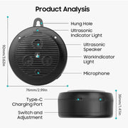 Ultrasonic dog training device designed for everyday training routines with selectable operating modes and a compact design.